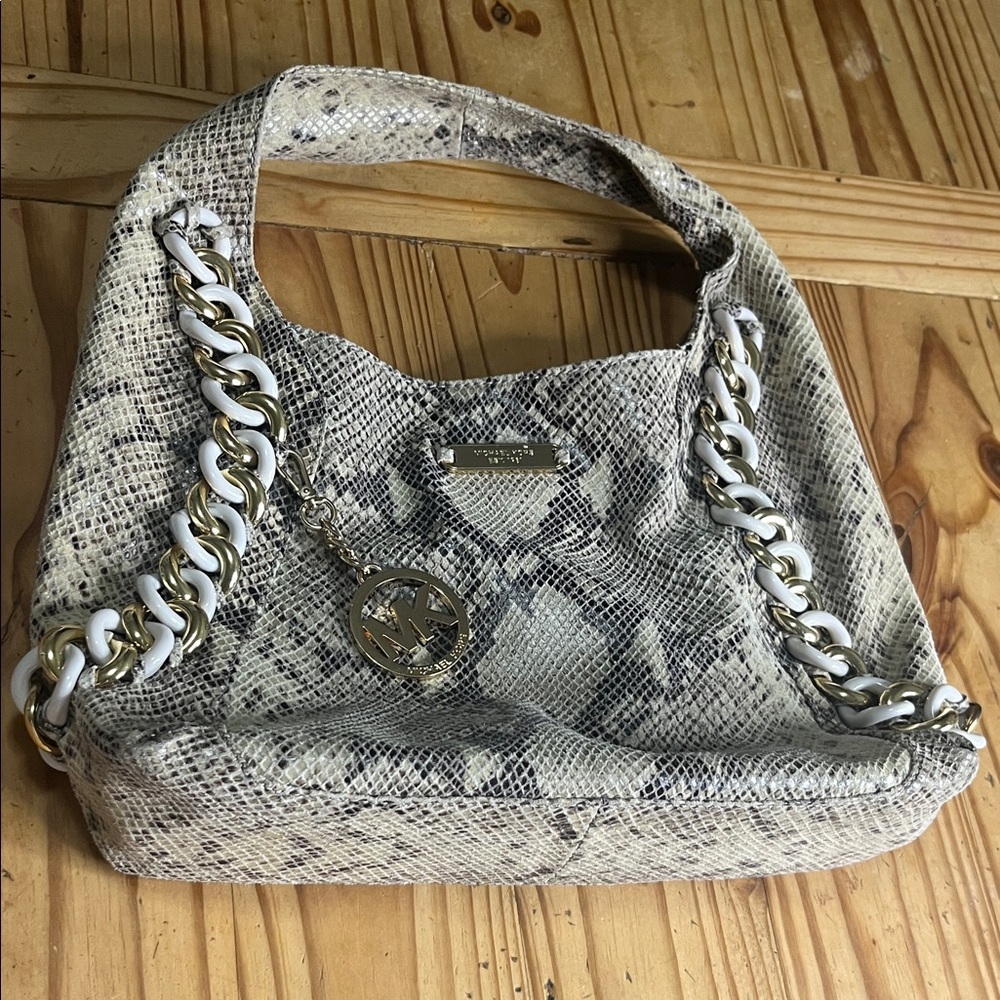 Michael Kors Python Embossed Boho - image 1